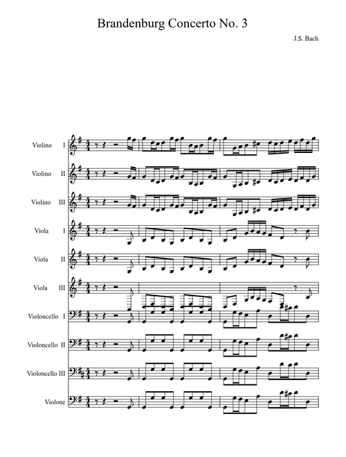 Brandenburg Concerto No. 3