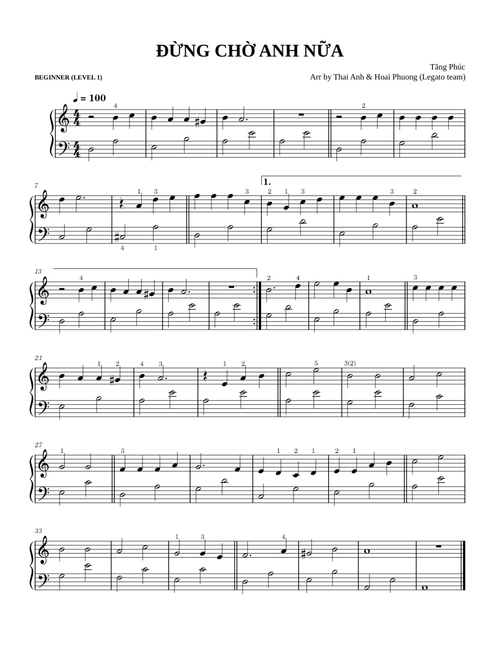 Đừng chờ anh nữa – Tăng Phúc