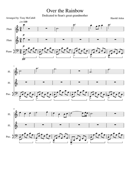 Over the Rainbow (as a waltz)