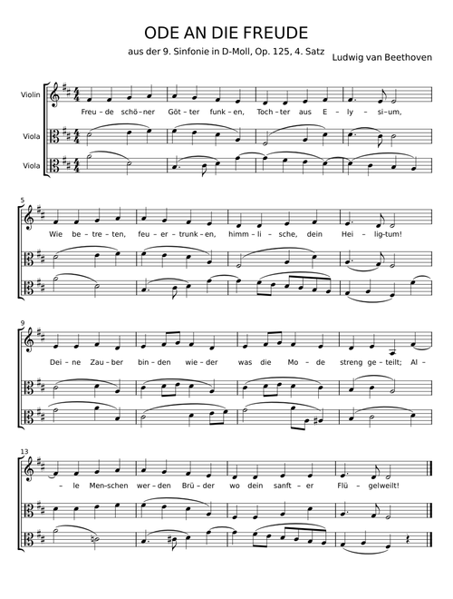 Ode an die Freude - Ludwig van Beethoven