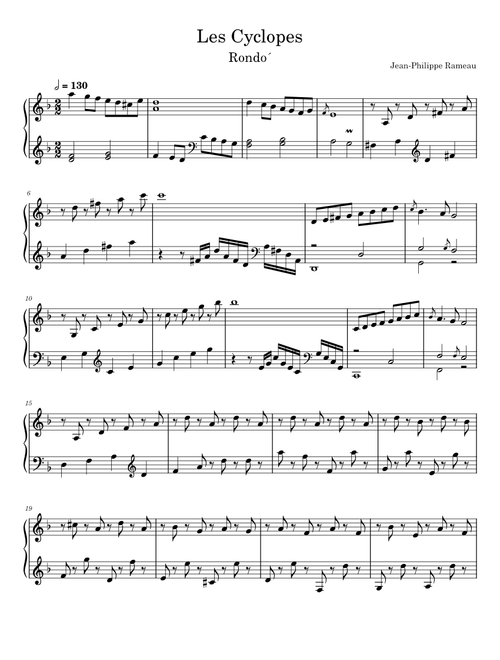 Les Cyclopes - Rameau