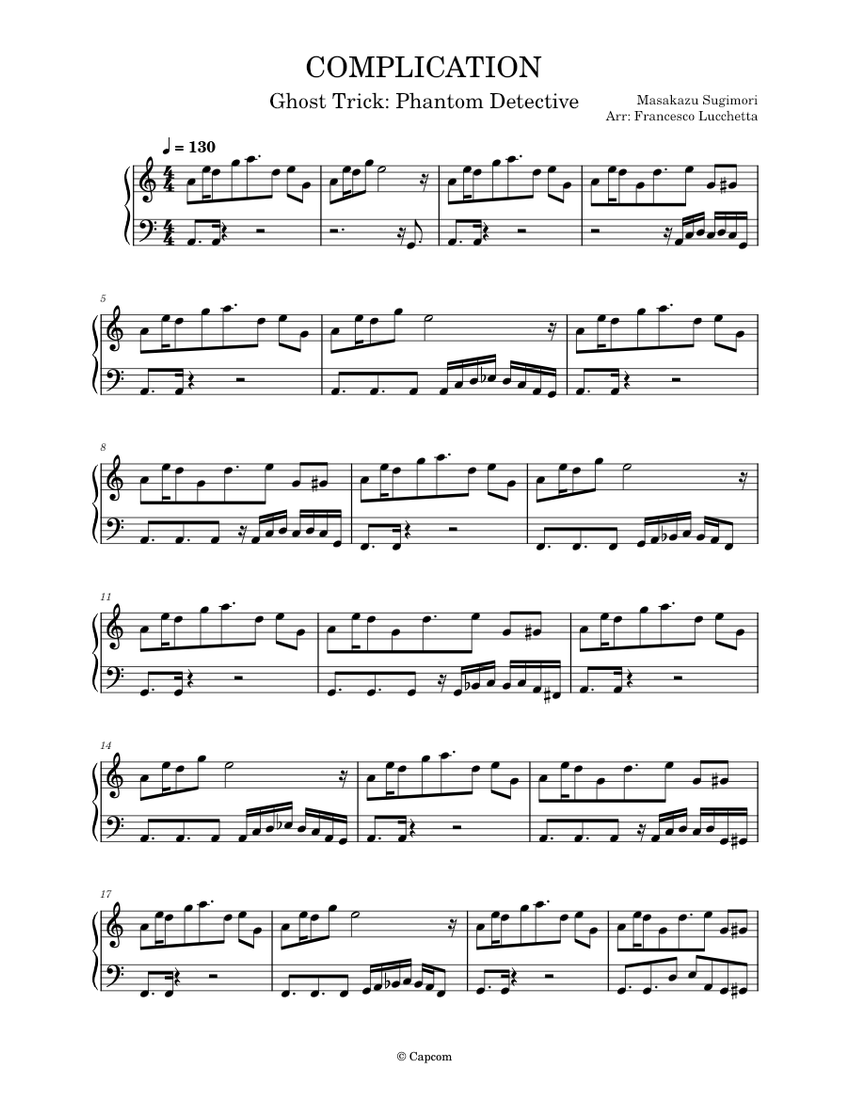 COMPLICATION – Masakazu Sugimori (Ghost Trick: Phantom Detective