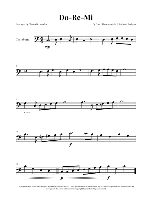 Do-Re-Mi (Arr. Glauco Fernandes) - Various Artists (Trombone Solo)