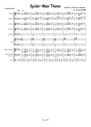 マーチング楽譜 テーマ・フロム・スパイダーマン Theme from マーチング楽譜 テーマ・フロム・スパイダーマン Theme from