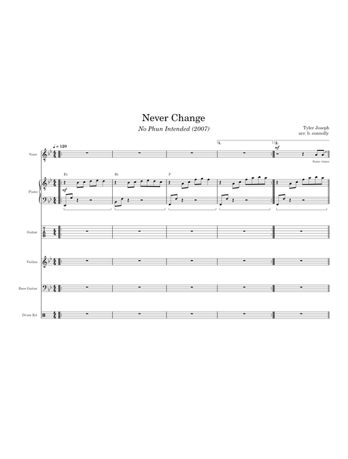 Never Change – Tyler Joseph