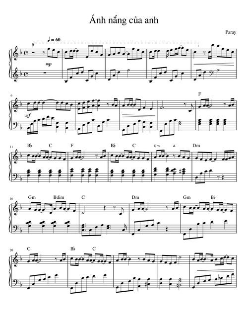 Ánh nắng của anh - Paul Paray