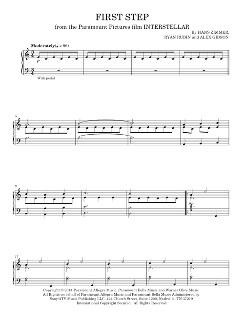 First step - Hans Zimmer (Piano Solo)