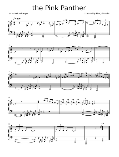 the Pink Panther theme
