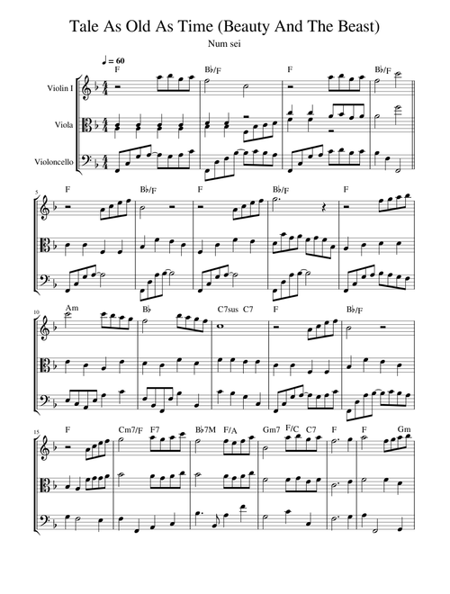 Tale As Old As Time – Misc Tunes