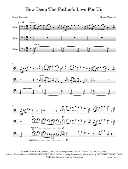 How Deep The Father's Love For Us (Arr. Phyllis Hopper) - Nichole Nordeman (String Ensemble)