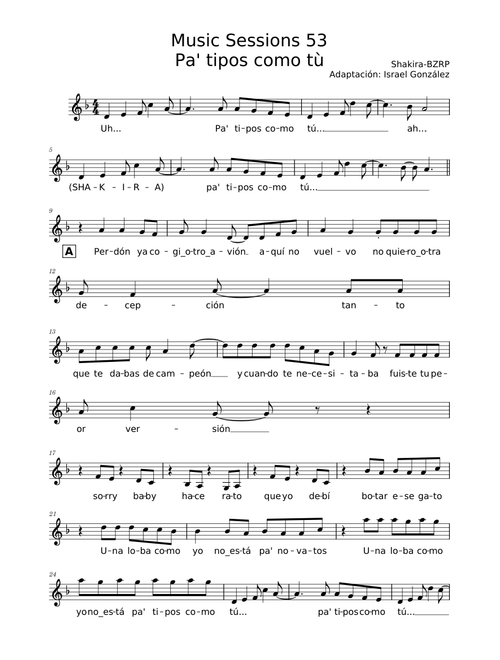 Shakira: Bzrp Music Sessions, Vol. 53 – Shakira Shakira Bzrp S53 Pa tipos como tú