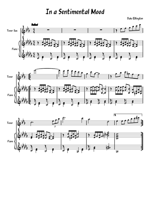 In a Sentimental Mood