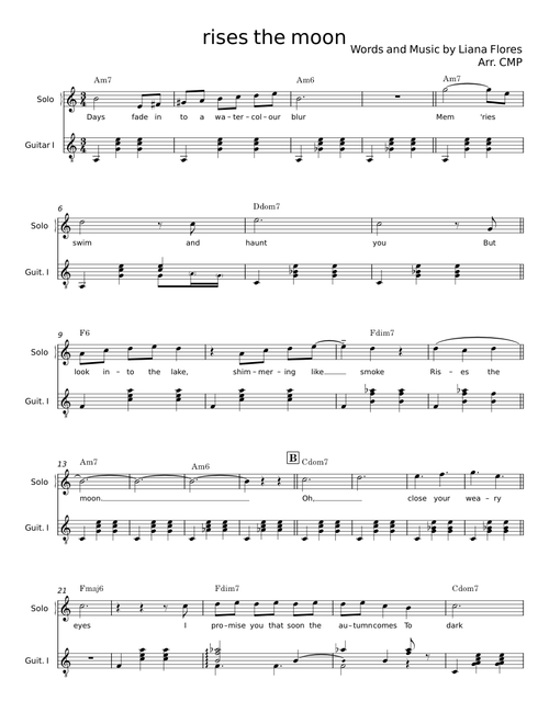 Rises the Moon - liana flores