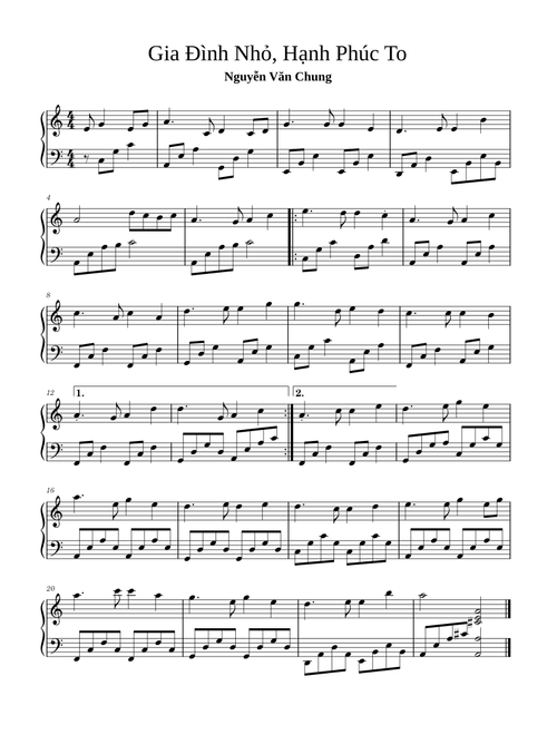 3B3 Gia Đình Nhỏ Hạnh Phúc To – Nguyễn Văn Chung - Wonderland Music 0986560167