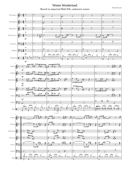 Winter Wonderland - Felix Bernard