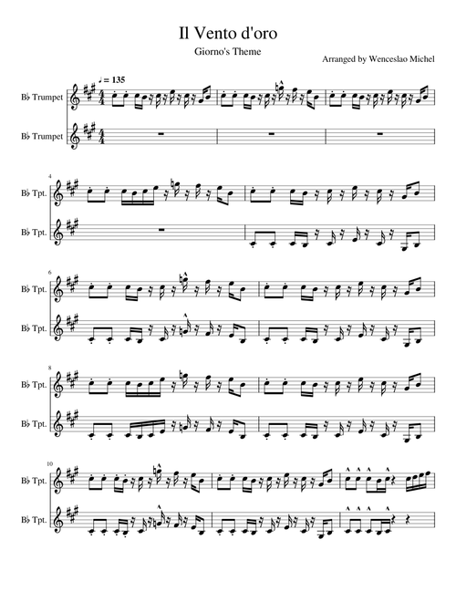 Il Vento d'oro (Giorno's Theme)