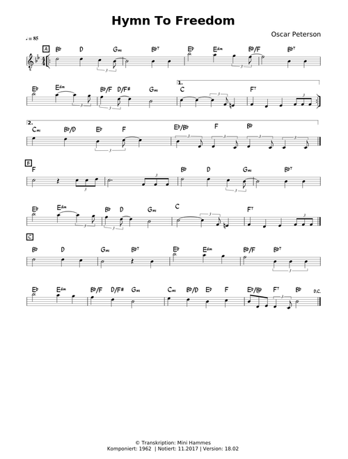 Oscar Peterson - Hymn to freedom