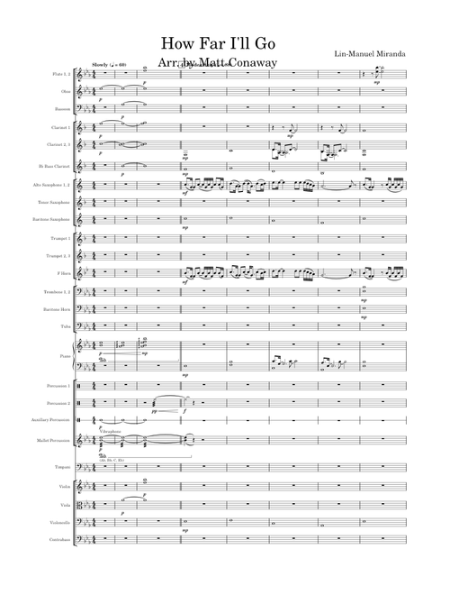 How Far I'll Go from Moana - Lin-Manuel Miranda