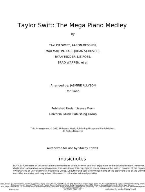 Medley - Taylor Swift