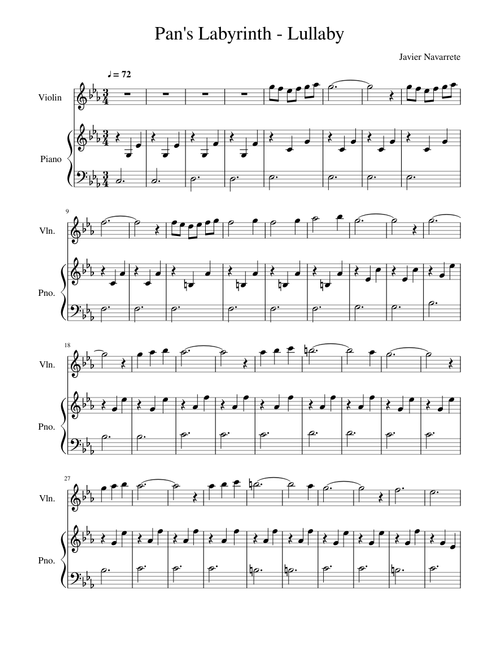 Pan's Labyrinth Lullaby - Javier Navarrete