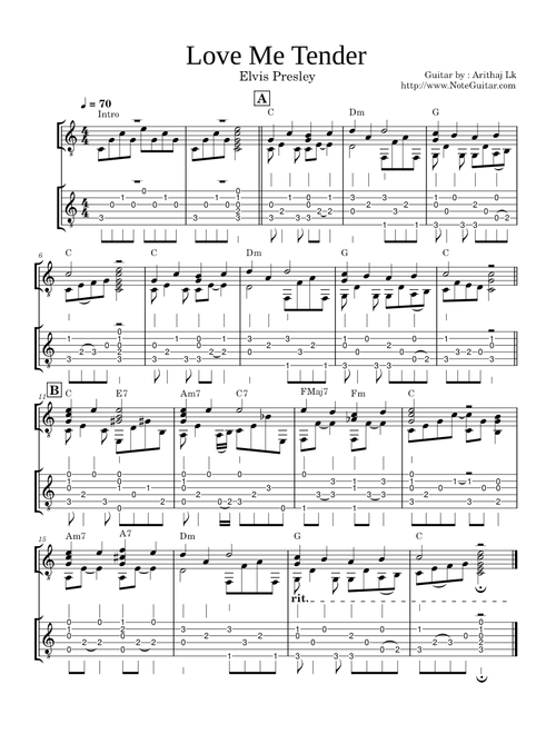 Love Me Tender (Elvis Presley)