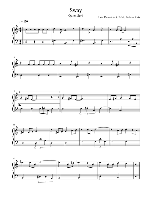 Sway (Quien sera) – Luis Demetrio