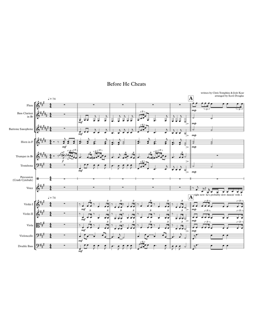 Before He Cheats (Arr. Scott Douglas) - Carrie Underwood (Large Ensemble)
