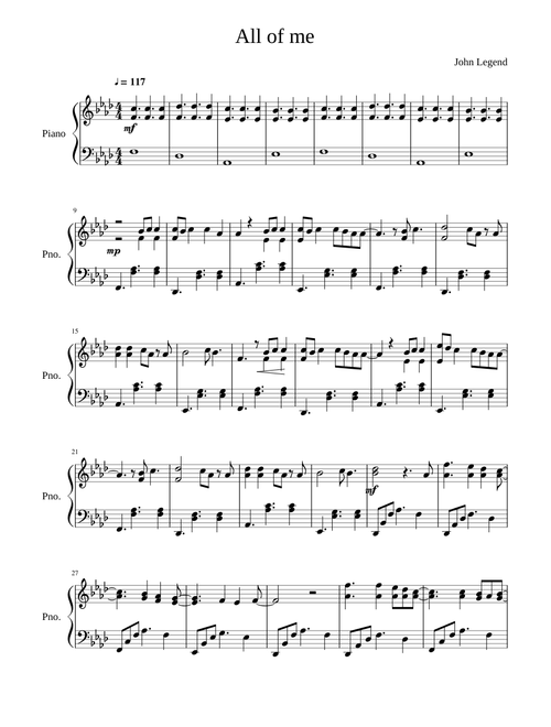 All of me - John Legend