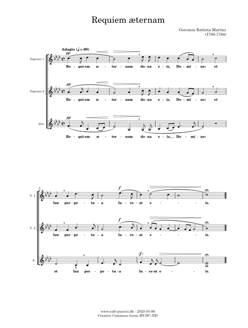 Requiem æternam – Giovanni Battista Martini