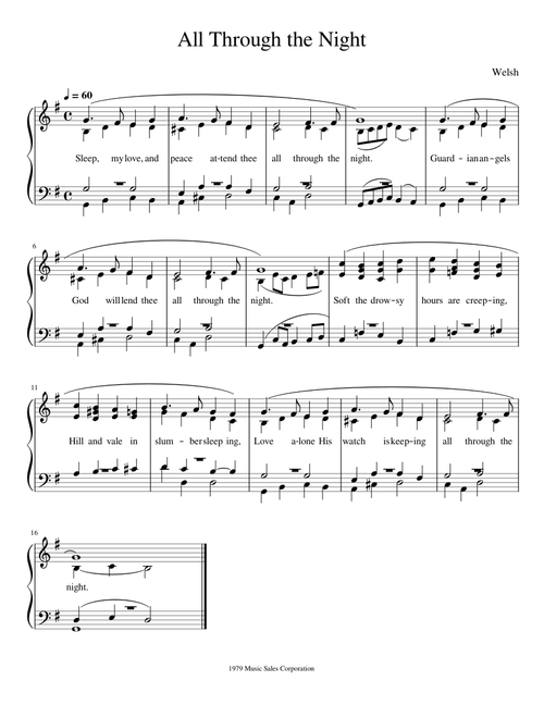 All Through The Night – Welsh Carol