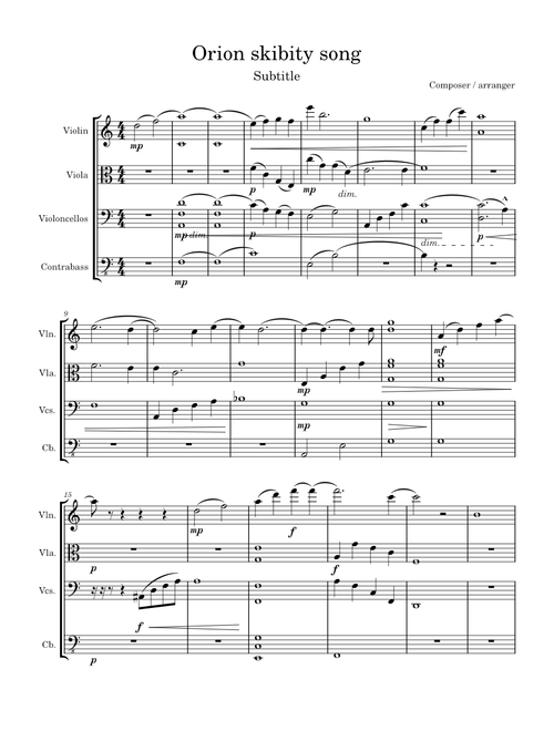 Untitled score