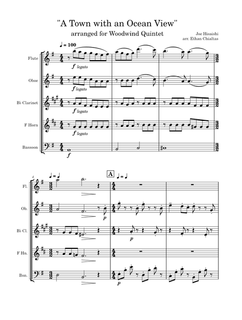 A town with an ocean view – Joe Hisaishi