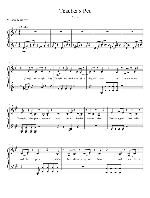 Teacher's Pet by Melanie Martinez