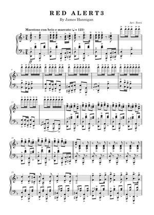 Red Alert 3 Theme - Soviet March – James Hannigan Sheet Music for Piano ...