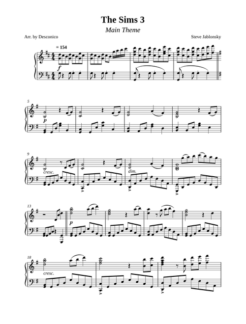 The Sims 3 - Steve Jablonsky