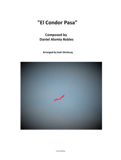 "El Condor Pasa" (Traditional arrangement) (Arr. Leah Ginzburg) - Daniel Alomnia Robles (Piano Vocal)