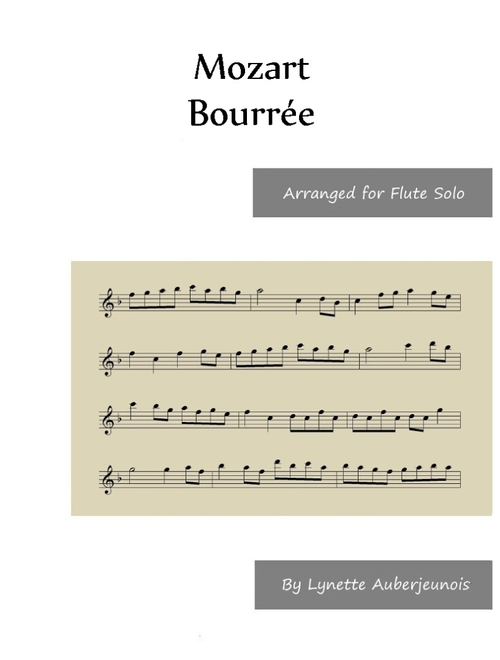 Bourrée - Flute Solo (Arr. Lynette Auberjeunois) - Leopold Mozart (Flute and Piano)