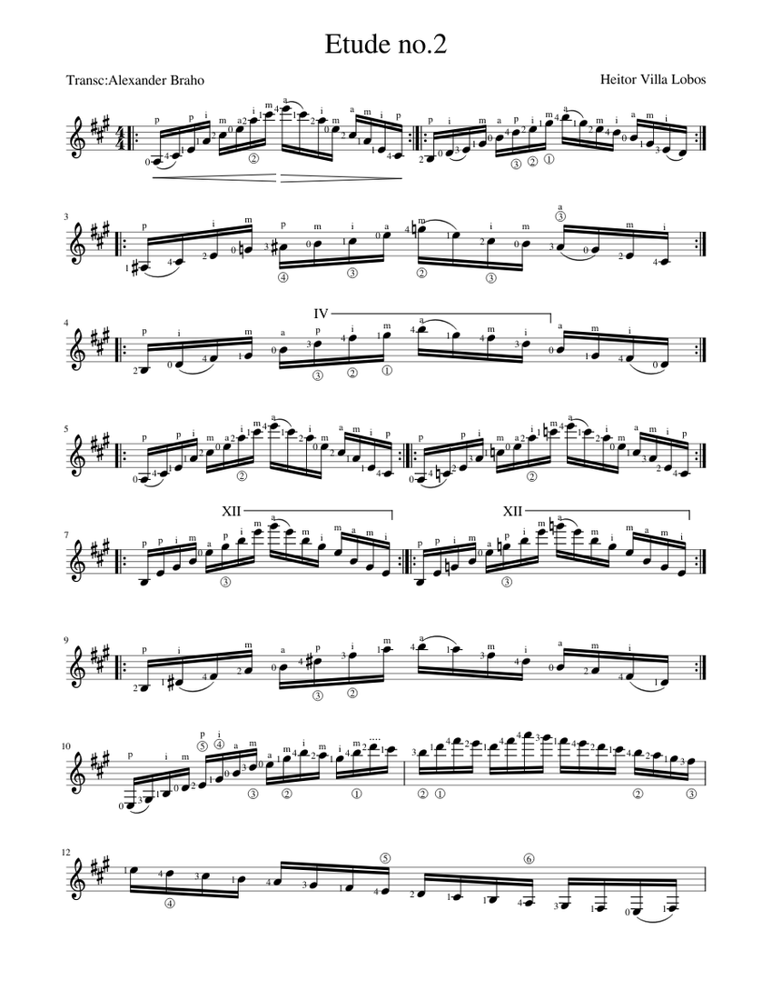 Etude no.2 Sheet Music for Piano (Solo) easy | MuseScore.com