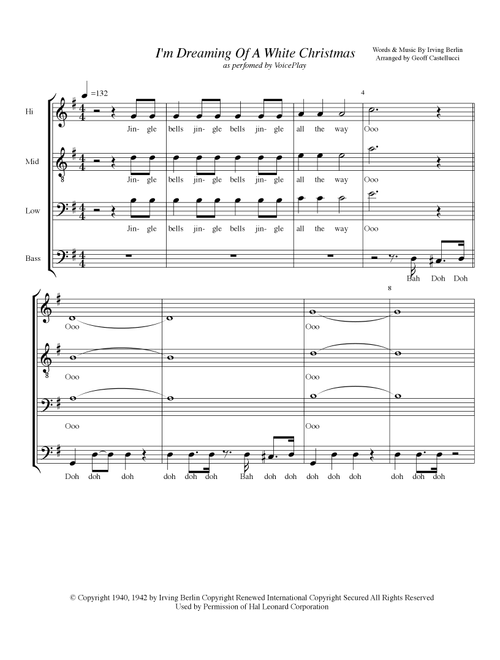 White Christmas (Arr. Geoff Castellucci) - Dave Koz & Kelly Sweet (Choral, SATB)