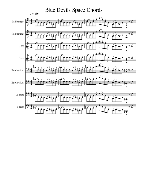 Blue Devils Space Chords