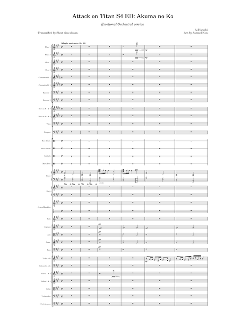 Attack on Titan S4 ED: Akuma no Ko | Emotional Orchestral version