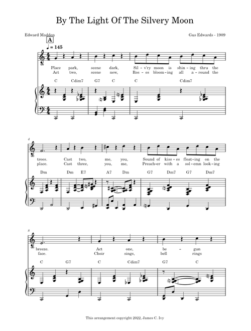 By the Light of the Silvery Moon – Gus Edwards