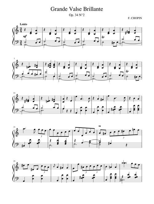 Grande Valse Brillante - F. Chopin