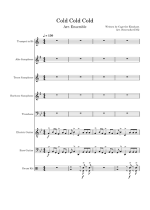 Cold Cold Cold By Cage the Elephant | Arr. for Jazz Ensemble by Jackson ...