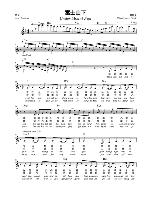 Eason Chan 陳奕迅 sheet music by C_Zhukov | Play, print, and