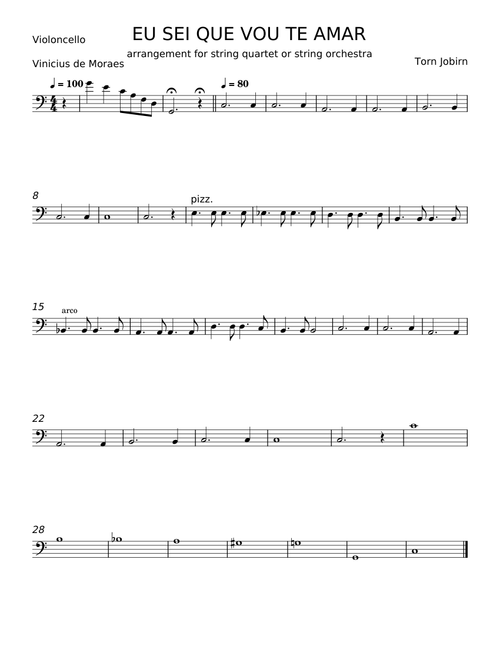 Eu Sei Que Vou Te Amar - Antônio Carlos Jobim