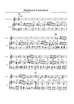 Highland cathedral – Michael Korb Highland Cathedral Noten Orgel Sheet ...