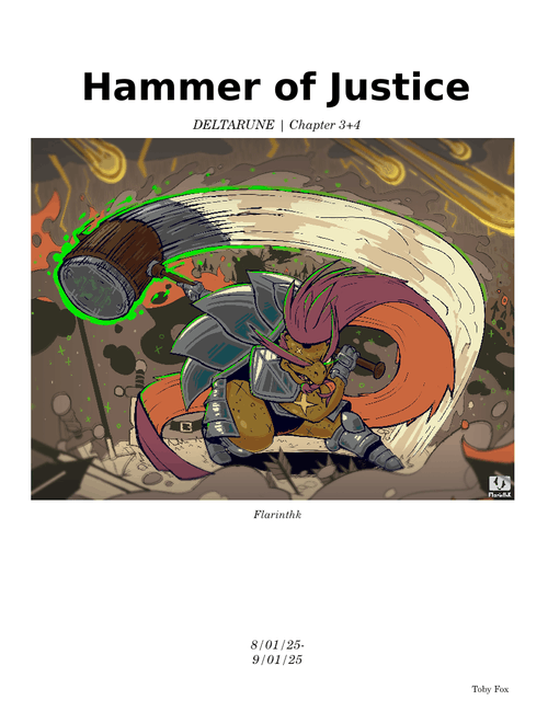 Hammer of Justice | DELTARUNE