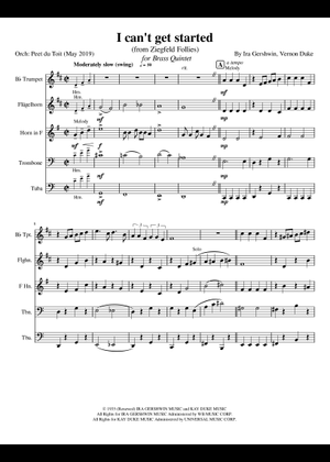 Play Official version of I Can't Get Started Sheet Music by Vernon