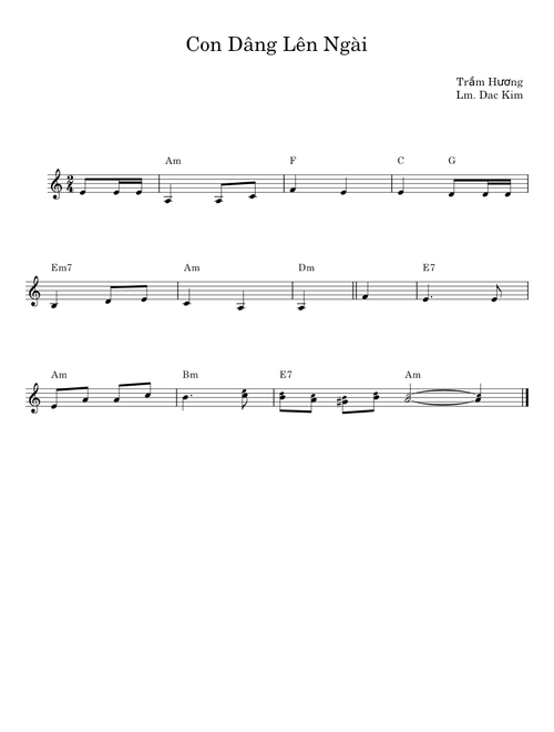 Con Dâng Lên Ngài - Trầm Hương